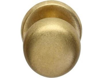 Intersteel voordeurknop zwaar 80/75 messing getrommeld, Doe-het-zelf en Verbouw, Deuren en Horren, Verzenden, Nieuw
