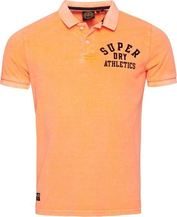 Superdry Vintage Superstate Polo Heren Poloshirt - Oranje -, Verzenden, Nieuw