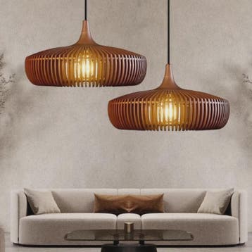Wabi-Sabi Houten Hanglamp LED - Vintage Minimalistisch Desig, Verzenden, Nieuw
