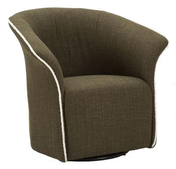 SIENA GREEN DRAAIFAUTEUIL CM 83,5x66x80 (ZITHOOGTE CM 42), Ophalen of Verzenden, Nieuw