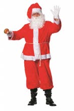 Kerstman kostuum 4-delig pluche, Kleding | Heren, Ophalen of Verzenden, Nieuw