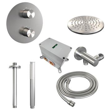 Brauer Brushed Edition Thermostatische Regendoucheset Inbouw, Ophalen of Verzenden, Nieuw