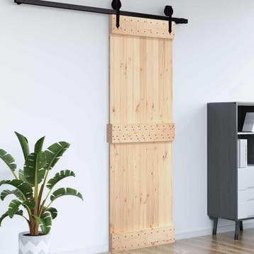 vidaXL Deur NARVIK 85 x 210 cm Massief Grenenhout, Verzenden, Nieuw