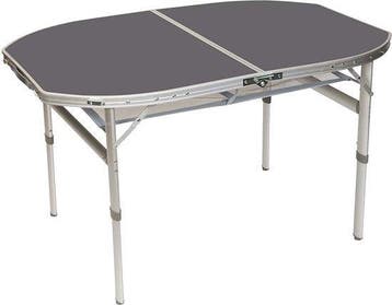 2dekans | Bo-Camp - Tafel - Ovaal - Koffermodel - 120x80 cm, Caravans en Kamperen, Ophalen of Verzenden, Zo goed als nieuw