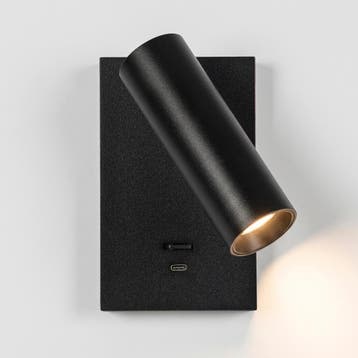 Elias Bedlamp Zwart Met Schakelaar En USB-C, Verzenden, Nieuw