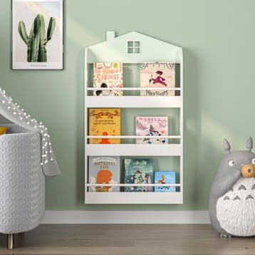 Kinderrek Vipsali huisvorm 106x60x12 cm mintgroen en wit [en, Verzenden, Nieuw