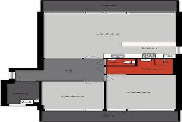 Appartement Bomanshof in Eindhoven, Noord-Brabant, Via bemiddelaar, Eindhoven, Appartement