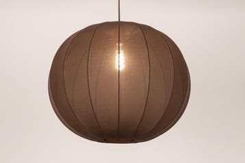 Rietveld Hanglampen - Bruin - Stof, Huis en Inrichting, Lampen | Hanglampen, Verzenden, Nieuw