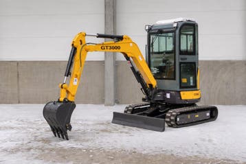 GT3000 3 ton graafachine Gunter Grossman, Zakelijke goederen, Machines en Bouw | Kranen en Graafmachines, Graafmachine