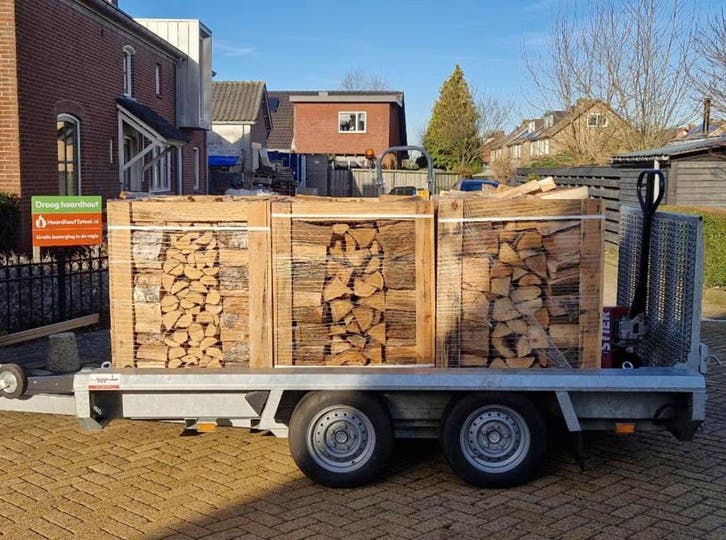 Topkwaliteit haardhout - Eiken of Berken incl. Bezorging, Tuin en Terras, Haardhout, Blokken, Minder dan 3 m³, Eikenhout, Ophalen of Verzenden