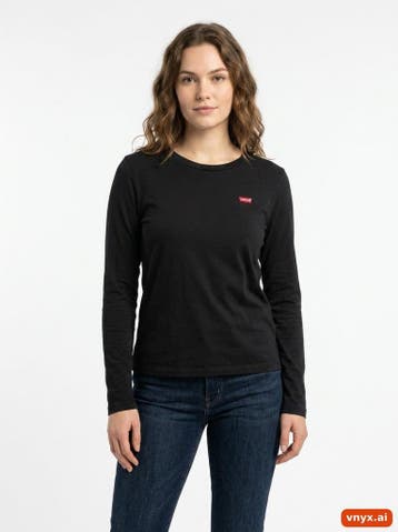 Levis Longsleeves Dames maat S Zwart Vintage, Kleding | Dames, Ophalen of Verzenden, Nieuw