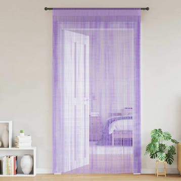 vidaXL Koordgordijnen 2 st 100x250 cm paars, Verzenden, Nieuw, Paars