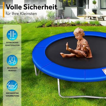 Trampoline rand - Beschermrand - 366 cm - Blauw - Kiduku, Verzenden, Zo goed als nieuw