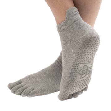 Yoga sokken antislip grijs - Lotus, Verzenden, Nieuw