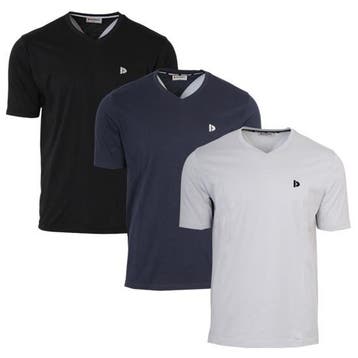Donnay Donnay Heren - 3-Pack - V-neck T-Shirt Berno - Zwart, Verzenden, Nieuw
