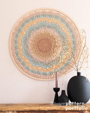 Haakpatronen 3x Mandala Wanddecoratie Scheepjes Pattern Po, Ophalen of Verzenden, Nieuw