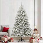 vidaXL Kunstkerstboom met 300 LED Groen en Wit 240 cm PVC en, Verzenden, Nieuw