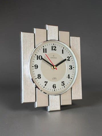 Wandklok - Juwelier Hörl Prototype - Mid-century modern, Antiek en Kunst