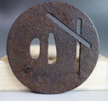 swordsmith Tsuba roof - - Tuba - Japan (Zonder minimumprijs)