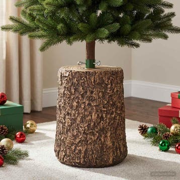 vidaXL Kerstboomvoet in boomstamvorm Ø 31,5 x 40 cm, Verzenden, Nieuw