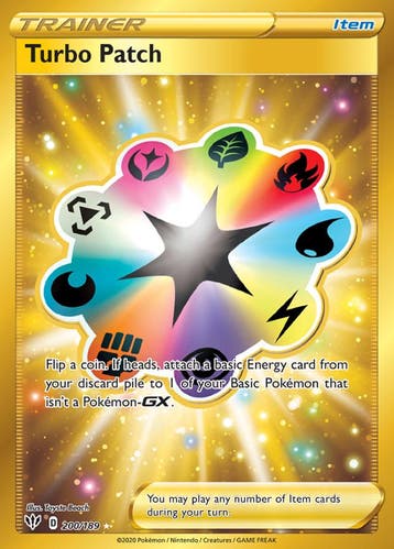 Turbo Patch 200/189 Darkness Ablaze, Ophalen of Verzenden, Nieuw, Losse kaart, Foil