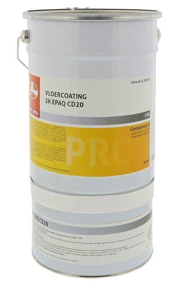 2-K Epoxy Vloercoating CD20 WIT 5 Kg, Verzenden, Nieuw