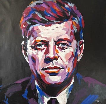 TA Duy Tung (1961) - Kennedy JFK 80 80 cm