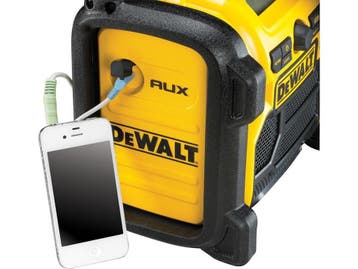 DeWalt DCR019-QW - Bouwradio - FM/AM - Geel Zwart, Verzenden, Zo goed als nieuw