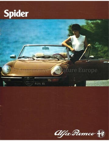 1980 ALFA ROMEO SPIDER BROCHURE NEDERLANDS, Nieuw, Alfa Romeo, Author