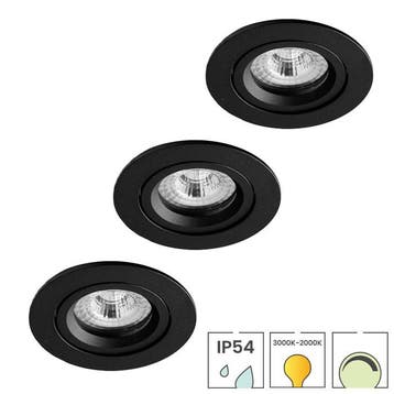 Set van 3 LED downlighters | Inbouw | 5 watt dimbaar | Dim, Verzenden, Nieuw, Overige fittingen