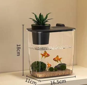 Compact acryl aquarium – Met waterpomp, licht en accessoires, Verzenden, Nieuw