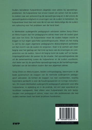 Methodiek oudergericht pedagogisch adviseren 9789088506970, Verzenden, Gelezen, Meta Kuipers