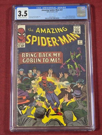 Amazing Spider-Man #27 - 1 Graded comic - Eerste druk - 1965, Boeken, Nieuw
