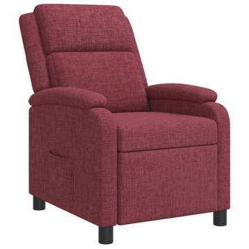 vidaXL Relaxfauteuil Wijnrood Stof, Verzenden, Nieuw