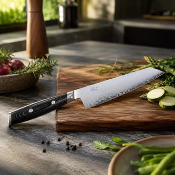 Yaxell Kiritsuke koksmes - roestvrij staal - 3-laags lemm..., Ophalen of Verzenden, Nieuw, Hout