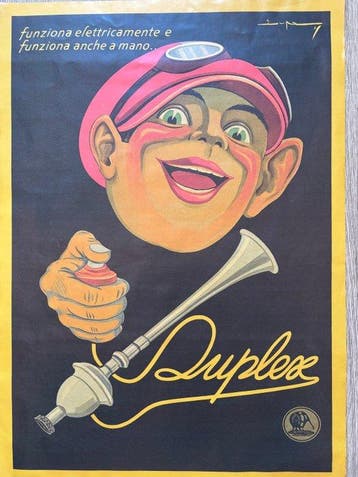 Lupa - Duplex Manifesto pubblicitario vintage Art Déco -