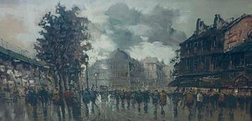 Giulio de Simone (1936-2020) - Parigi- XL format, Antiek en Kunst, Kunst | Schilderijen | Klassiek
