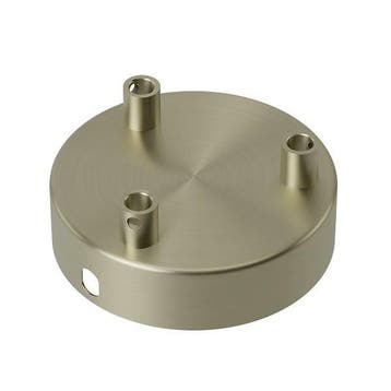 Plafondkap | Calex (Rond, 3 lampen, Mat brons), Verzenden, Nieuw
