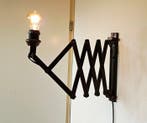 Schaarlamp - Teak - Vintage grote schaarlamp