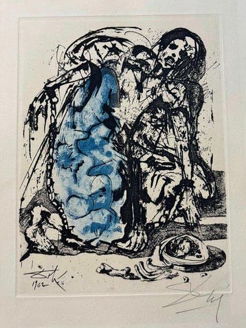 Salvador Dali (1904-1989) - Figura encadenada La Vida es