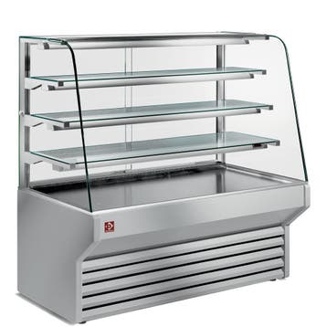 Gekoelde vitrinetoonbank gebogen ruit, Verzenden, Nieuw in verpakking, Koelen en Vriezen