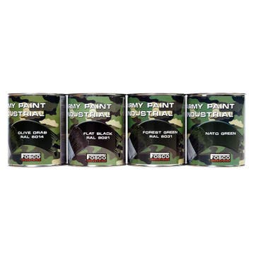 Liter blik leger verf Forest green