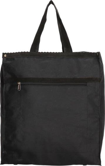Sterke Boodschappentas Basic Shopper Met Ritssluiting, Verzenden, Nieuw, Zwart, Overige merken