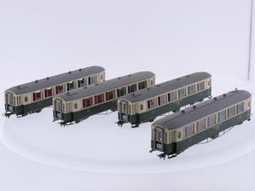 Schaal H0m Bemo 7272 134 set van 4 Pullman rijtuigen CIWL..., Gebruikt, Gelijkstroom, Overige typen, Ophalen of Verzenden