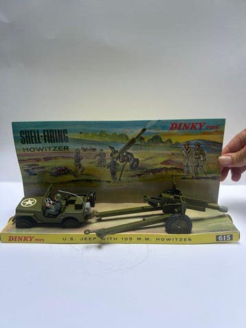 Dinky Toys 1:43 - Model militair voertuig - U.S. Jeep with, Nieuw