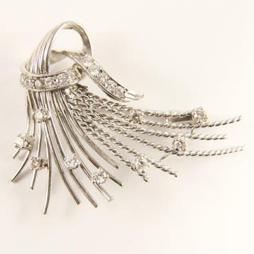 Handmade - Broche - Design Strikbroche - 6,54gram - 14