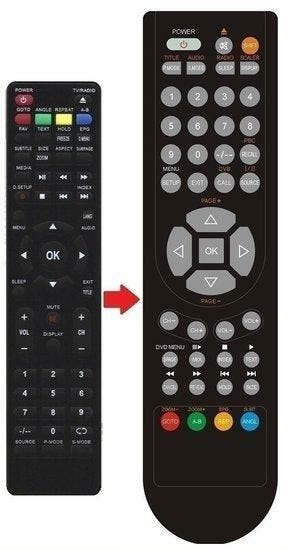 JTC LED TV 4022TT afstandsbediening, Verzenden, Nieuw