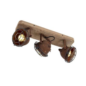 Smart spot roestbruin kantelbaar incl. 3 WiFi GU10 - Gina, Verzenden, Nieuw