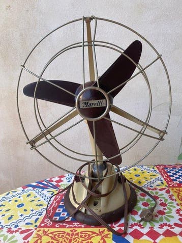 Elektrische ventilator - Rigide metaal-kunststof - Vintage
