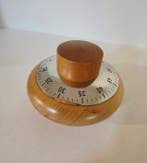 Keukentimer - Alessi - Kuno Prey - Hout, Staal - 1980-1990